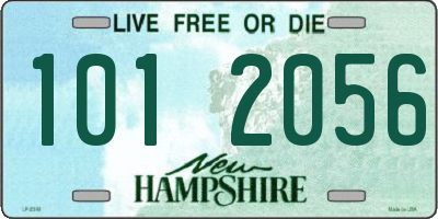 NH license plate 1012056