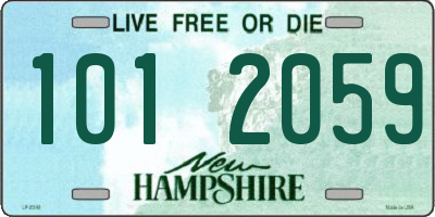 NH license plate 1012059