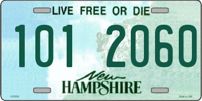 NH license plate 1012060