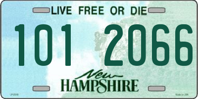 NH license plate 1012066