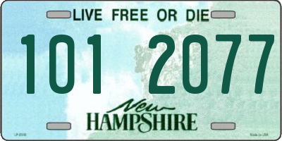 NH license plate 1012077