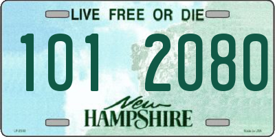 NH license plate 1012080