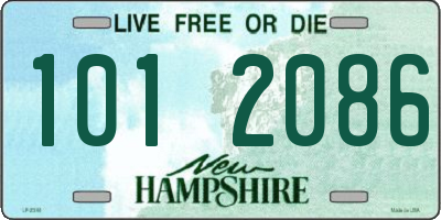 NH license plate 1012086