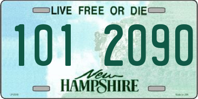 NH license plate 1012090