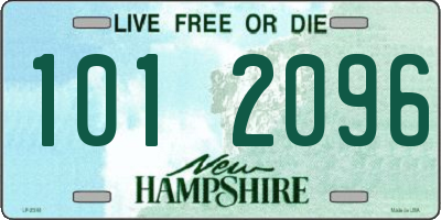 NH license plate 1012096