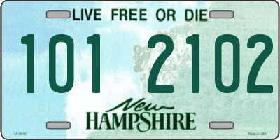 NH license plate 1012102