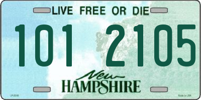 NH license plate 1012105