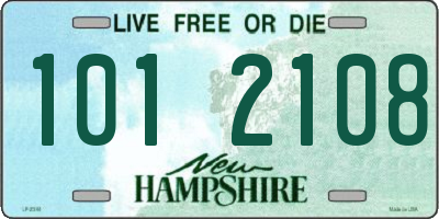 NH license plate 1012108