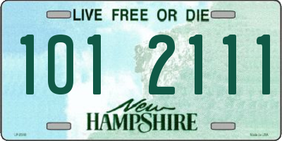 NH license plate 1012111