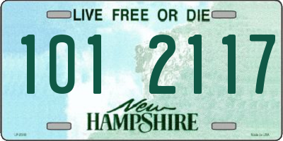 NH license plate 1012117