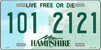 NH license plate 1012121