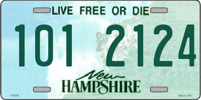 NH license plate 1012124