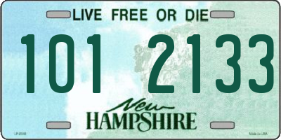 NH license plate 1012133