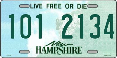 NH license plate 1012134