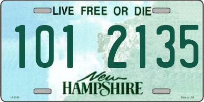 NH license plate 1012135