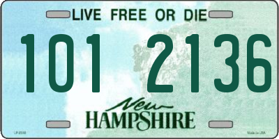 NH license plate 1012136