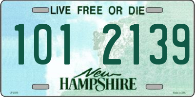 NH license plate 1012139