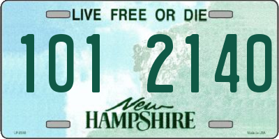 NH license plate 1012140