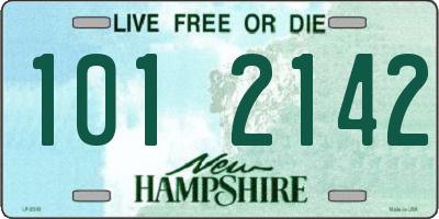 NH license plate 1012142