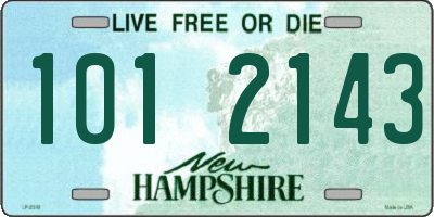 NH license plate 1012143