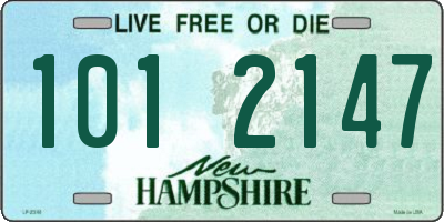 NH license plate 1012147