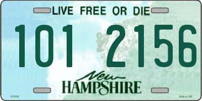 NH license plate 1012156