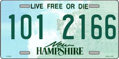 NH license plate 1012166