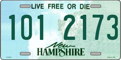 NH license plate 1012173