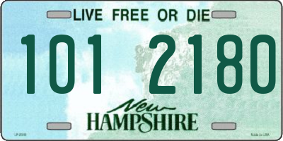 NH license plate 1012180