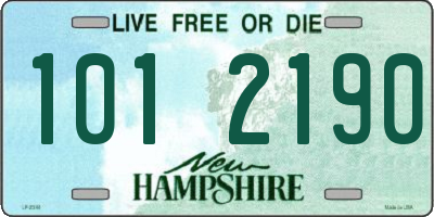 NH license plate 1012190