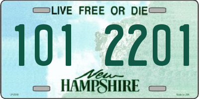 NH license plate 1012201