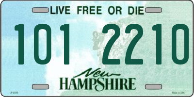 NH license plate 1012210