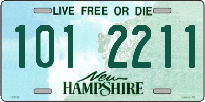 NH license plate 1012211