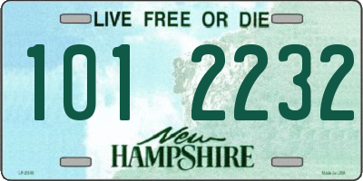 NH license plate 1012232