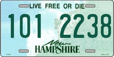 NH license plate 1012238