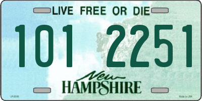 NH license plate 1012251