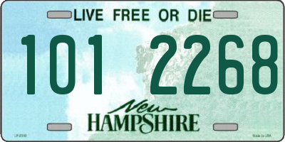 NH license plate 1012268