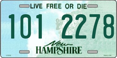 NH license plate 1012278