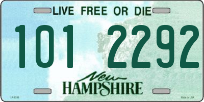 NH license plate 1012292