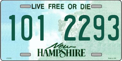 NH license plate 1012293