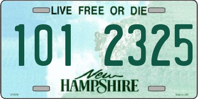 NH license plate 1012325