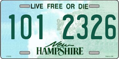 NH license plate 1012326