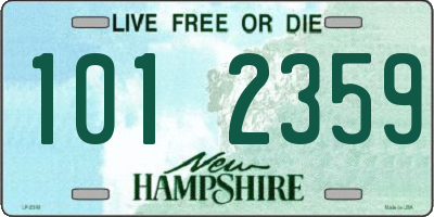 NH license plate 1012359