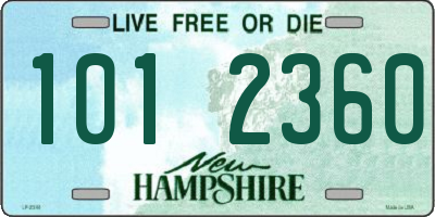 NH license plate 1012360