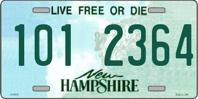 NH license plate 1012364