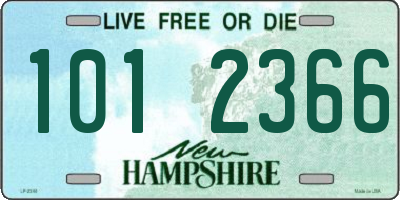 NH license plate 1012366