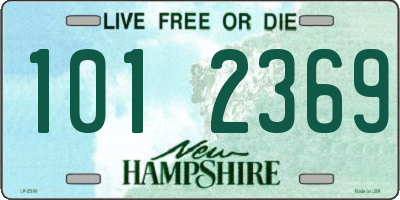 NH license plate 1012369
