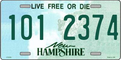 NH license plate 1012374