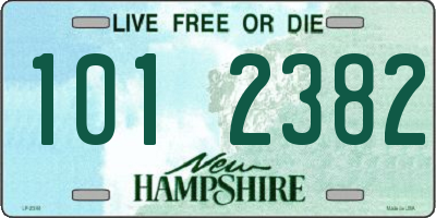 NH license plate 1012382