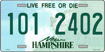 NH license plate 1012402